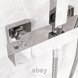 Chrome Thermostatic Mixer Shower with Square Overhead & Handset Vira VIRASQCH