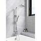 Chrome Wall Mounted Thermostatic Bath Shower Mixer Tap & Rigid Riser Shower Kit