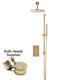 Concealed Shower Mixer Thermostatic Valve 235mm Over Head With Rail Bathroom Set