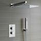 Concealed Shower Mixer Thermostatic Valve 300mm Over Head With Rail Bathroom Set