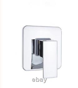Concealed Thermostatic Shower Mixer Set 1 Way Chrome Finish