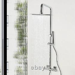 Exposed Shower System +Handheld Thermostatic Bathroom Mixer Shower Combo Set