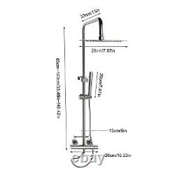 Exposed Shower System +Handheld Thermostatic Bathroom Mixer Shower Combo Set