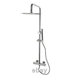 Exposed Shower System +Handheld Thermostatic Bathroom Mixer Shower Combo Set