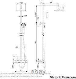 Exposed thermostatic shower mixer