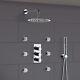 Flora Slim Round Concealed Thermostatic Shower Mixer Body Jets Pencil Handheld