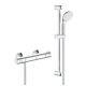 Grohe Grohtherm 800 Thermostatic Shower Mixer Bar + Tempesta 2 Mode Slider Kit