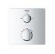 Grohe Grohtherm 2 Way Thermostatic Bath Shower Mixer Square Trim 24080000