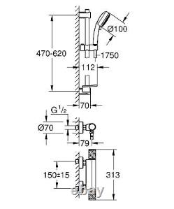 Grohe Precision Feel Thermostatic Mixer Shower