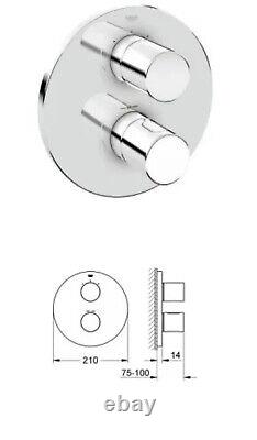 Grohtherm 3000 thermostatic shower mixer with integrated 2 way diverter