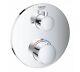 Grohtherm Thermostatic Bath Shower Mixer Round With 2 Outlets With Shut Off