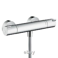 Hansgrohe Chrome 1/2 Thermostatic Exposed Bar Shower Mixer Valve Tap 13211000