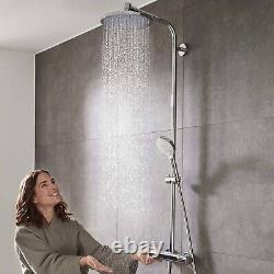 Hansgrohe Chrome Thermostatic Shower Overhead Mixer System Crometta S 27267000