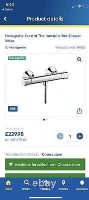 Hansgrohe Ecostat Universal Thermostatic Shower Mixer Chrome (13122000)