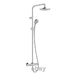 Hansgrohe Vernis Blend Thermostatic Mixer Shower Handset Head Eco Chrome Round