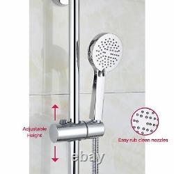 Helen Modern Dual Control Thermostatic Shower Mixer Tap Round Shower Head