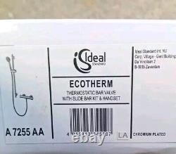 Ideal Standard Ecotherm Fast-Fit Thermostatic Bar Mixer Shower & Kit A7255AA