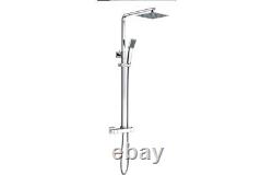 Kallithiea Thermostatic Bar Mixer withRiser & Overhead Kit Single Function Handset