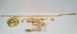 Lefroy Brooks GD 8822 Classic Deck Mounted Thermostatic Bath Shower Mixer Gold