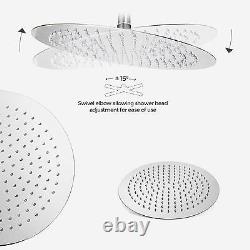 Lily Ceiling Slim Round Head with Concealed Thermostatic Shower Mixer Valve