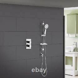 Lily Concealed Thermostatic Bathroom Shower Mixer Valve Slider Rail 3 Mode