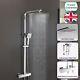 Lois Led Square Bathroom Thermostatic Mixer Shower Valve Chrome Wras Approved