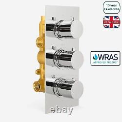 Luxhause Concealed Thermostatic Shower Mixer Valve 1 / 2 / 3 Way Outlet Chrome B