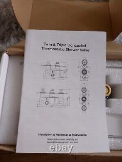 Mark Vitow Square Concealed Thermostatic Shower Mixer Single Outlet Brand New