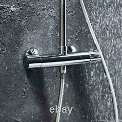 Messi Cool Touch Shower Thermostatic Kit With Adjustable Rigid Riser Mixer Valve