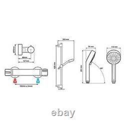 Mira Atom Ev Rear-fed Exposed Chrome Thermostatic Mixer Shower 1.1836.010