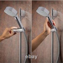 Mira Evoco Dual Thermostatic Mixer Shower Adjustable Fixed Heads Chrome Modern