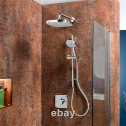 Mira Evoco Dual Thermostatic Mixer Shower with Adjustable & Fixed Heads Chrome