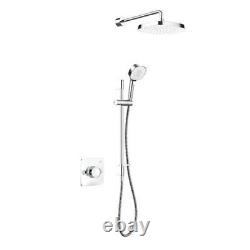 Mira Evoco Dual Thermostatic Mixer Shower with Adjustable & Fixed Heads Chrome