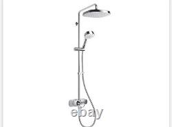 Mira Form Rear-fed Exposed Chrome Thermostatic Dual Outlet Mixer Shower (218gm)