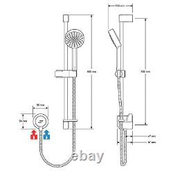 Mira Mixer Shower Thermostatic EV Rear- Fed Exposed Chrome Single Outlet 5 Bar