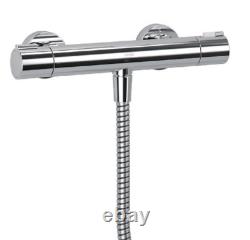 Mira Thermostatic Bar Mixer Shower Chrome Cool Touch + Riser Rail + Fast Fit Kit