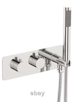 Mode Harrison round concealed thermostatic mixer shower without wall arm