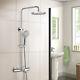 Modern Chrome Thermostatic Bath Shower Mixer With Riser Rail Kit Bath Filler