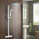 Niki Square Twin Head Bathroom Thermostatic Shower Mixer Valve + Easy Fit