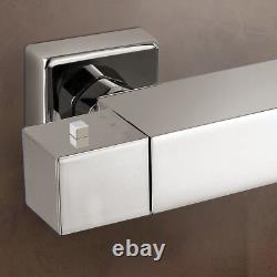 Niki Wras Approved Thermostatic Shower Mixer Twin Head Round Square Easy Fitting
