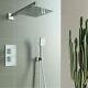 Oneshowers Concealed Thermostatic Mixer Shower Square Chrome Concealed Valve Set