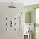 Olive 3 Way Square Concealed Thermostatic Mixer Valve Hand Held Body Jet Shower