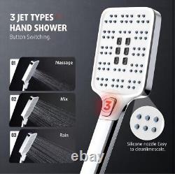 RRP £150 Rainsworth Thermostatic Shower Mixer Set Chrome 2525cm Square Rainfall