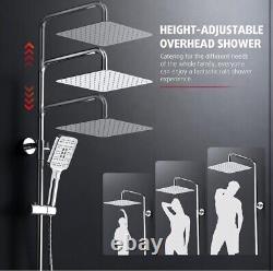 RRP £150 Rainsworth Thermostatic Shower Mixer Set Chrome 2525cm Square Rainfall