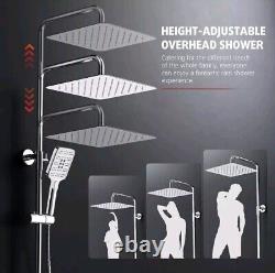 Rainsworth Thermostatic Shower Mixer Set Chrome, 30 30 cm Square Overhead RRP