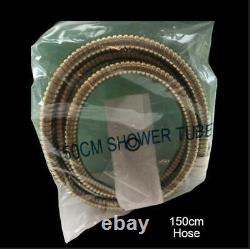 Round Bar Shower Mixer Drench 200mm Head Brushed Brass Kartel Ottone WRAS Mixer