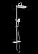 Round Bathroom Rainfall Shower System Mixer Valve Set -thermostatic 4 Finishes