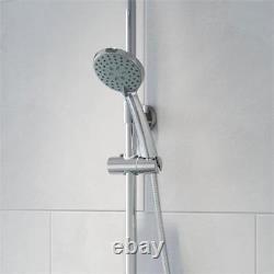 Round Thermostatic Bar Mixer Shower with Adjustable & Fixed Head Round