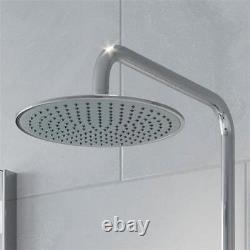 Round Thermostatic Bar Mixer Shower with Adjustable & Fixed Head Round