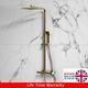 Shower Mixer Brushed Brass Square Thermostatic Bar Complete Adjustable Overhead